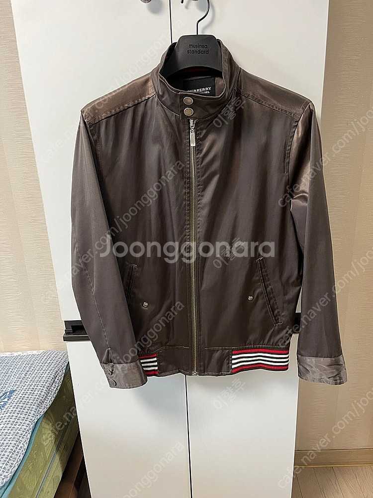 버버리 다크브라운 블루종 자켓 100사이즈--0