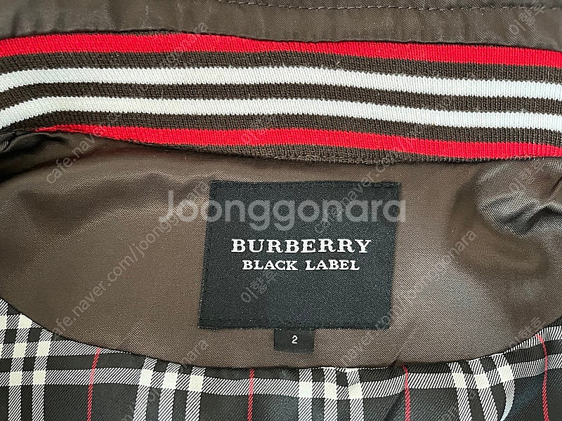 버버리 다크브라운 블루종 자켓 100사이즈--5