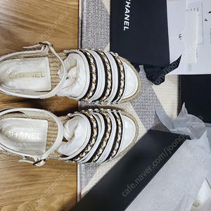 정품)샤넬 체인 샌들