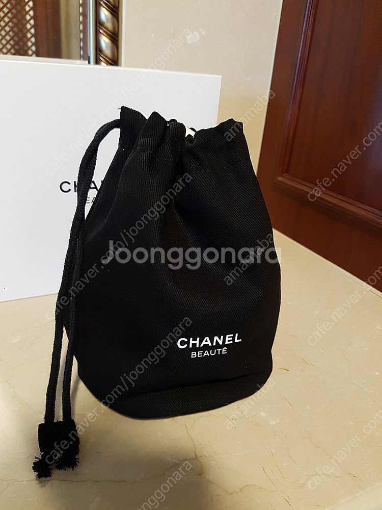 샤넬 블랙 복조리 파우치--0