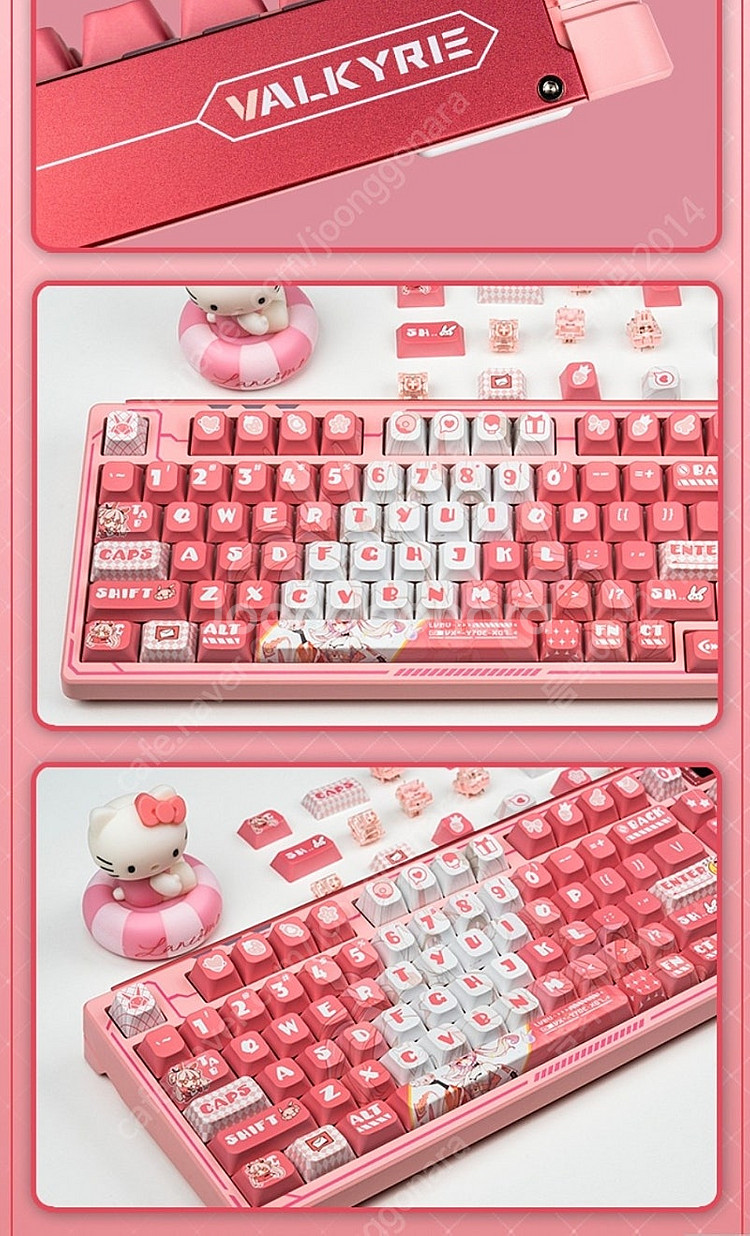 발키리 유무선 기계식 키보드 ttc flame pink--1