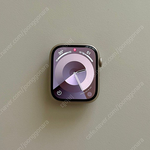 애플워치7 45mm GPS 알루미늄 스타라이트 + 스트랩 15만