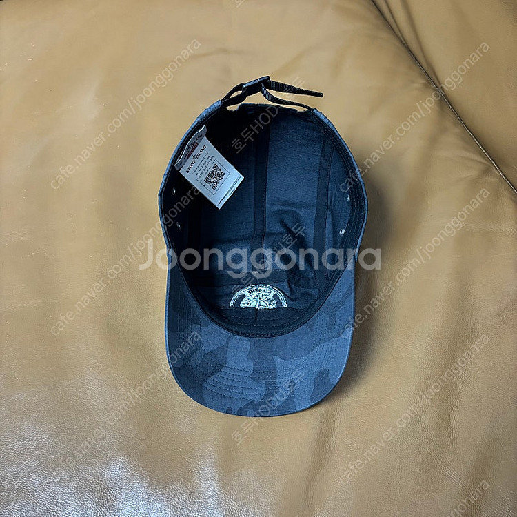 Supreme 슈프림x스톤아일랜드 블랙 카모 캠프캡 모...--5