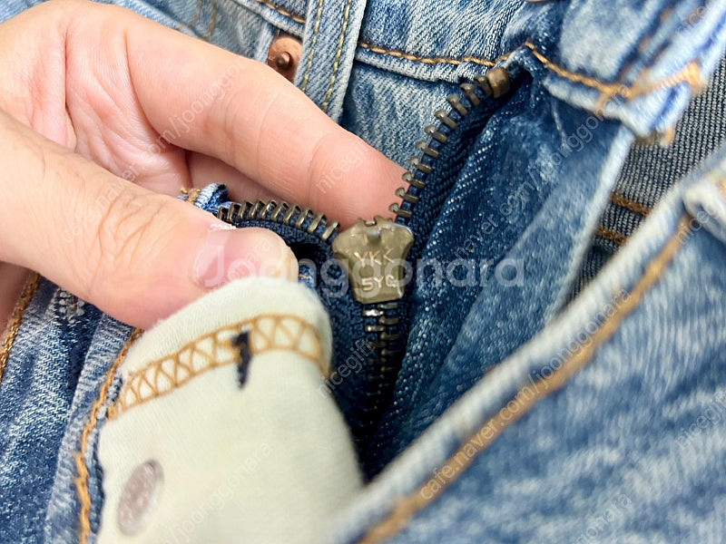 리바이스 502 데님 청바지 28 스트레치--5