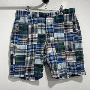 제이크루 패치워크 마드라스 반바지 폴로 브룩스브라더스