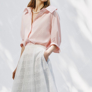 25ss 마인 핀턱 스트랩 칼라 셔츠 55 더캐시미어 타임 랑방