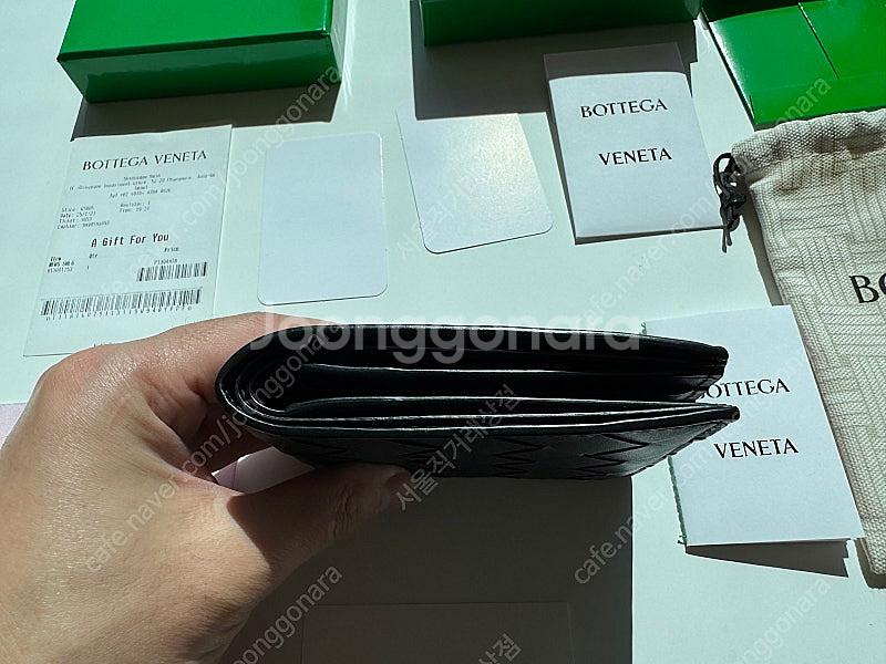 25SS 보테가베네타 남자지갑 인트레치아토 반지갑 거의새것--4