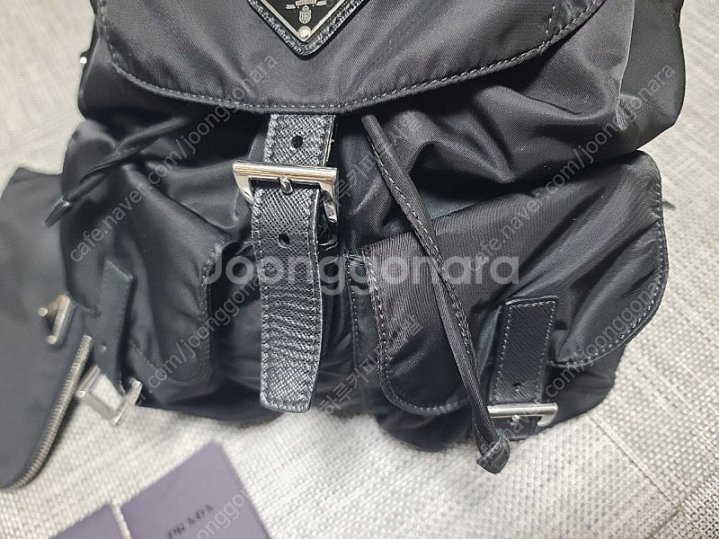 프라다백팩 나일론 투포켓 미디엄 백팩 1bz811 명품...--2