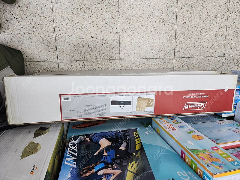 콜맨 파이어플레이트 테이블 골드 화로테이블 미개봉--1