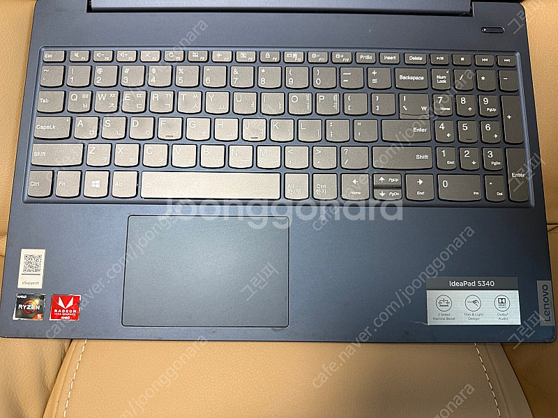 레노버 S340 라이젠5 노트북 부품용--2