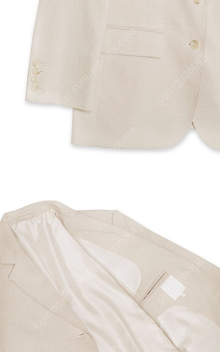 그로브스토어 아이보리체크 벨라 투피스 세트 자켓 스커트--8