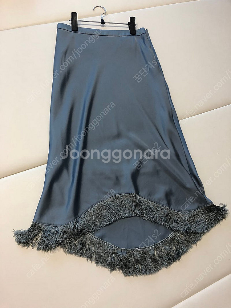 한섬 시스템 새틴 수술 롱 스커트 치마 경조사 결혼식 ...--0