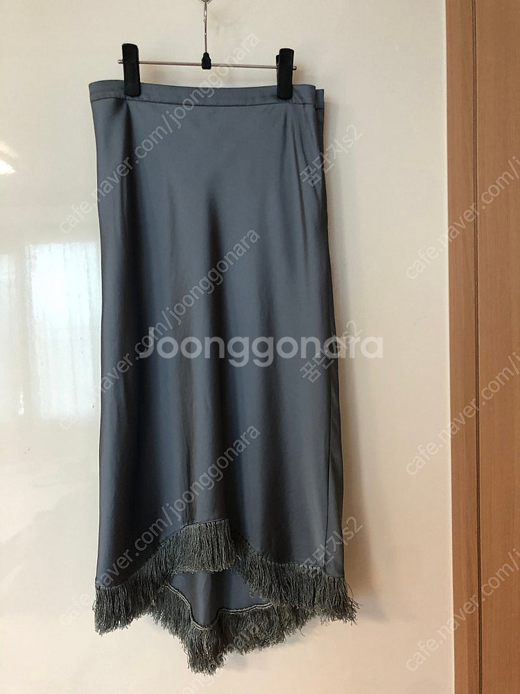 한섬 시스템 새틴 수술 롱 스커트 치마 경조사 결혼식 ...--2