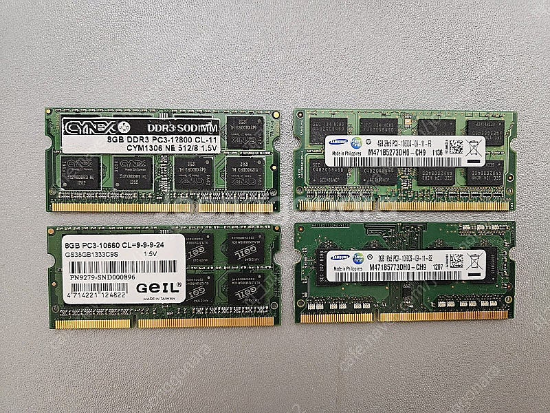 노트북용 램 DDR3 (8GB 2개, 4GB 1개, 2...--0