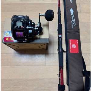 [미사용 신품] 시마노 전동릴+NS 우럭대(재업 가격인하)