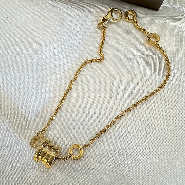 불가리 비제로원 팔찌 브레이슬릿 미디움/라지 옐로우골드--1