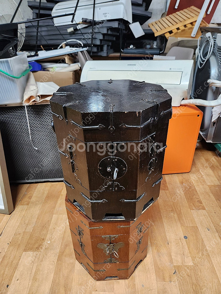 옛날가구 인테리어소품 나무장식장 고풍나무함 보관함 인테...--7