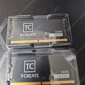 노트북램 t-create ddr5 5600 16gb x 2