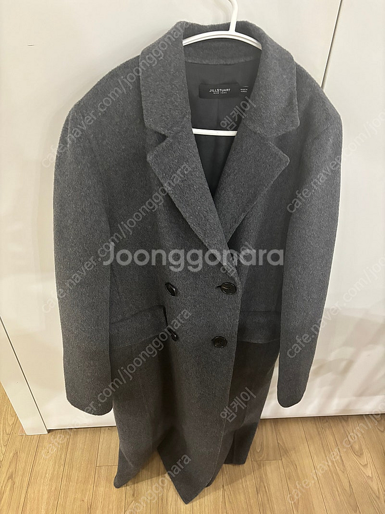 질스튜어트 뉴욕 그레이 캐시미어 98% 코트 새상품--1