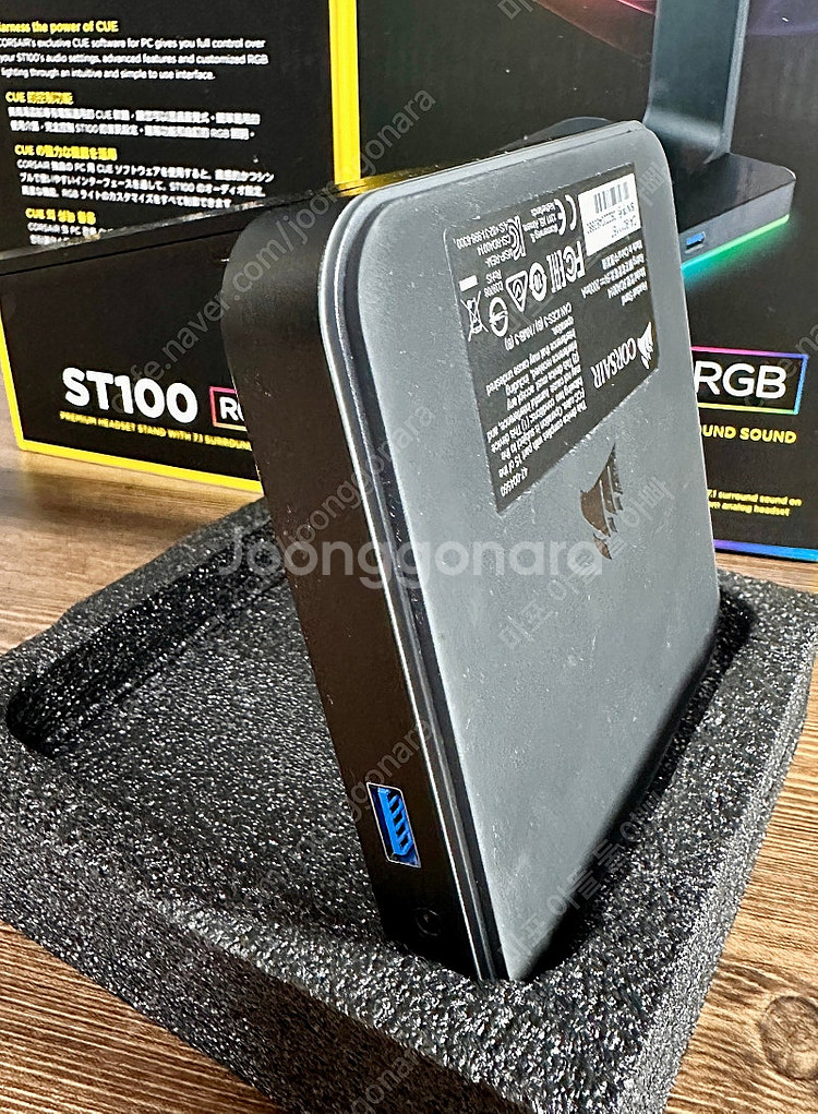 커세어 ST100 RGB 헤드셋 스탠드--1