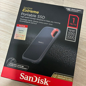 샌디스크 익스트림 ssd 1tb 팝니다(미개봉)