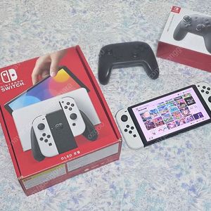 스위치1 oled + 1.5테라 sd카드 + 프로콘 팝니다