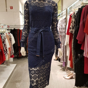 모조에스핀 레이스 투피스 네이비