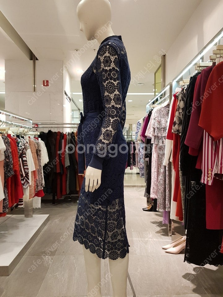 모조에스핀 레이스 투피스 네이비--2