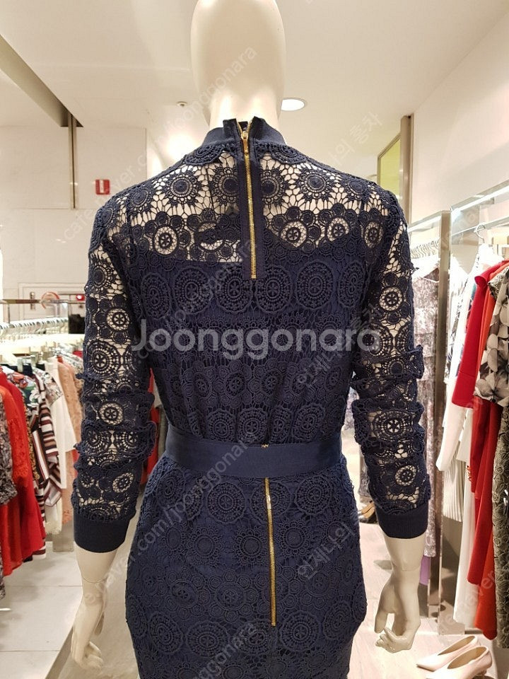 모조에스핀 레이스 투피스 네이비--4