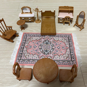 실바니안 올드 가구 세트 + 미니 카페트