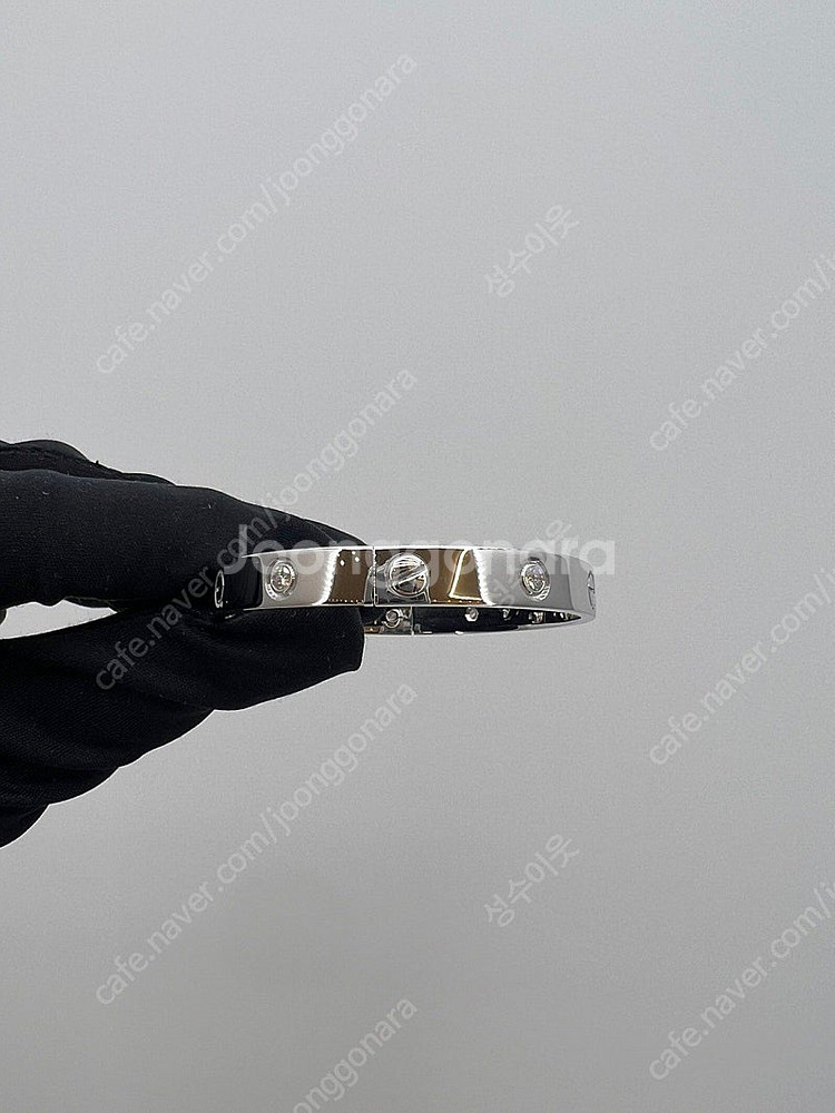 까르띠에 러브 팔찌 다이아 6p 화이트골드 17호--1