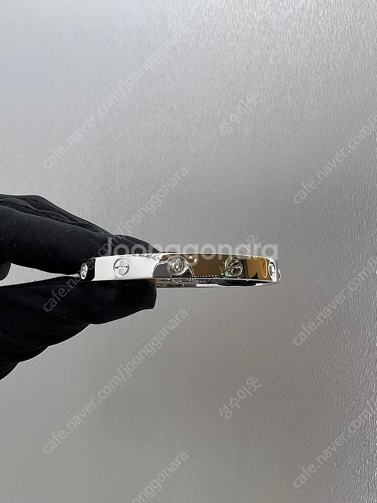 까르띠에 러브 팔찌 다이아 6p 화이트골드 17호--2