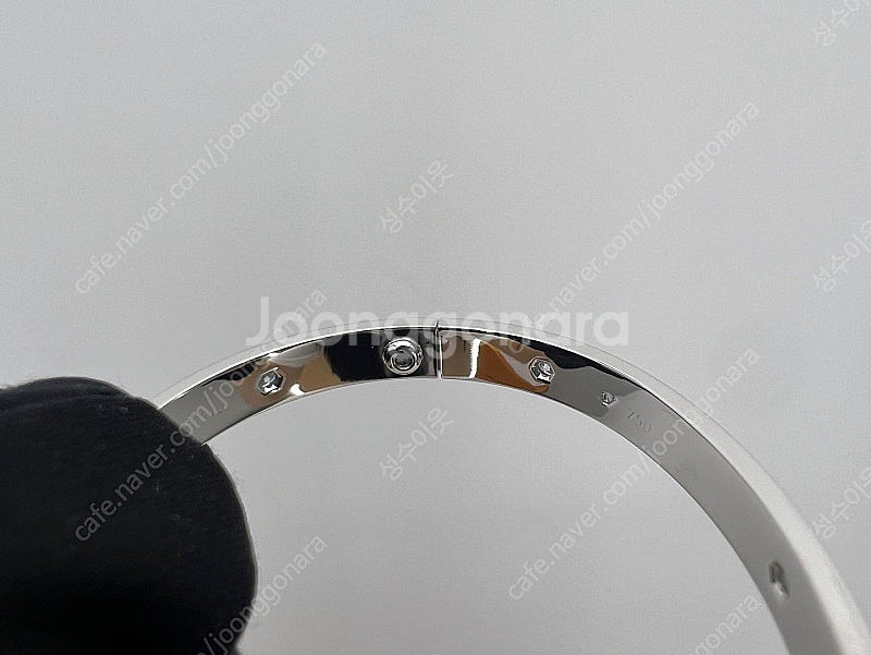 까르띠에 러브 팔찌 다이아 6p 화이트골드 17호--4