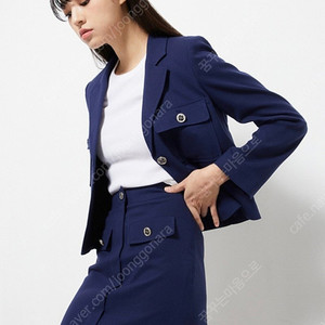 미쏘 테일러드 카라 자켓 스커트 셋업