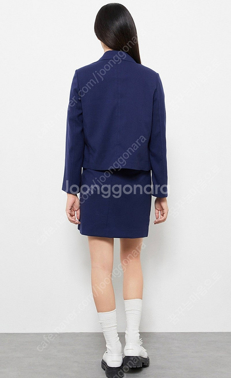 미쏘 테일러드 카라 자켓 스커트 셋업--3