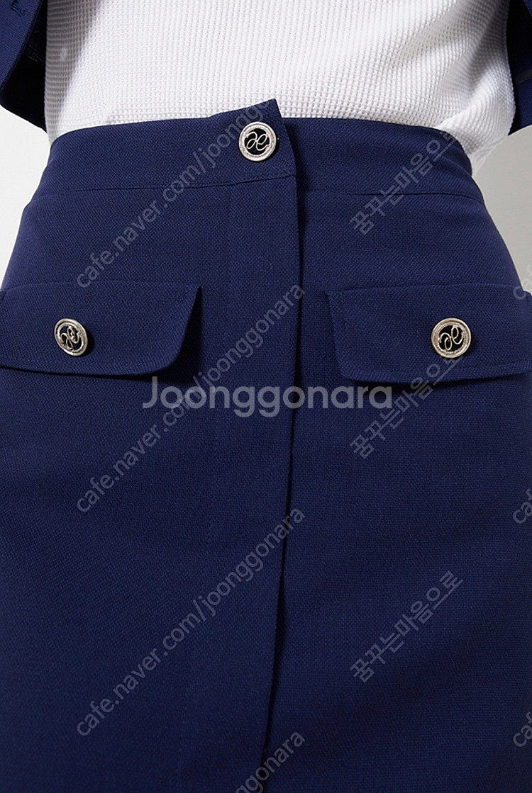 미쏘 테일러드 카라 자켓 스커트 셋업--5