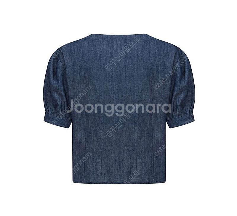 아이브 리즈 송해나 레터프롬문 데님 블라우스--7