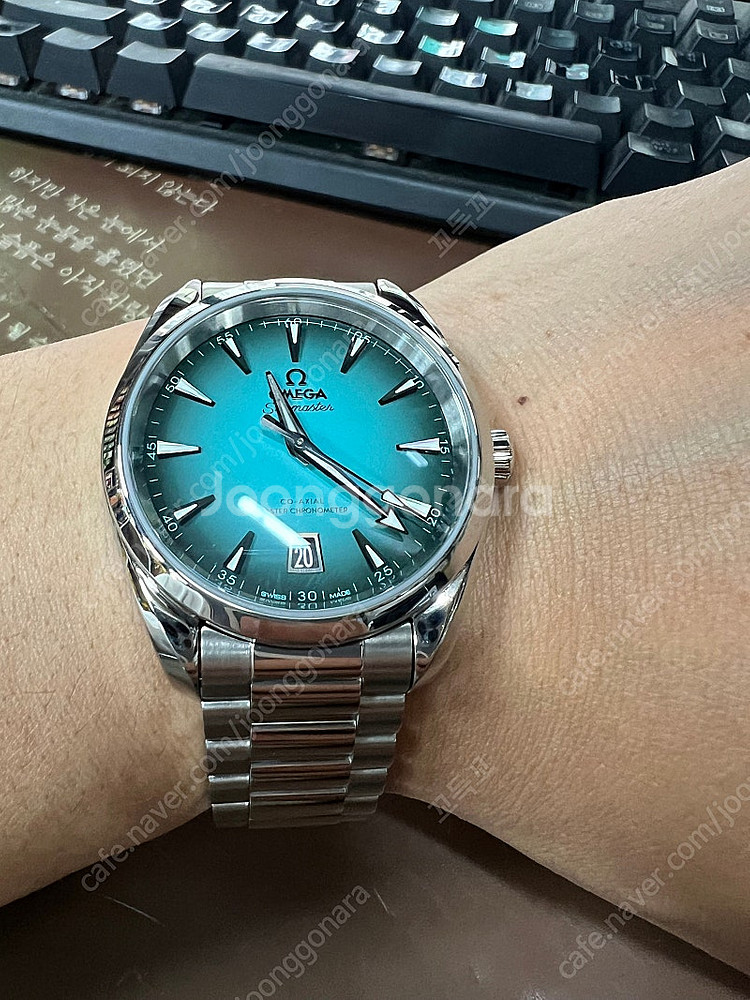 오메가 씨마스터 아쿠아테라 터콰이즈 38mm (25.3)--2