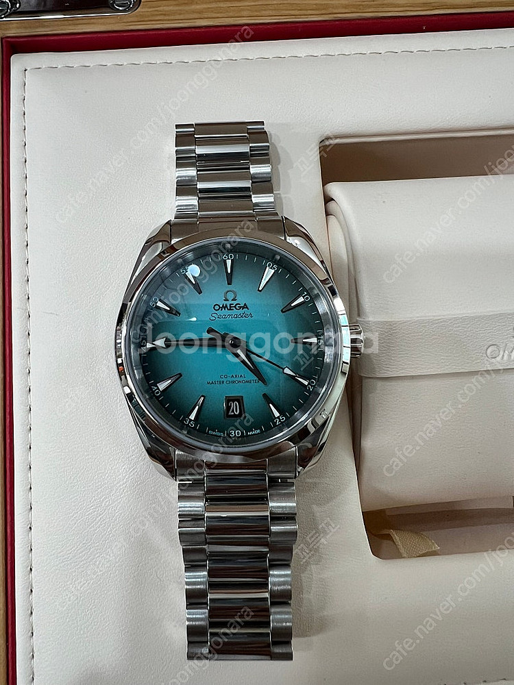 오메가 씨마스터 아쿠아테라 터콰이즈 38mm (25.3)--3