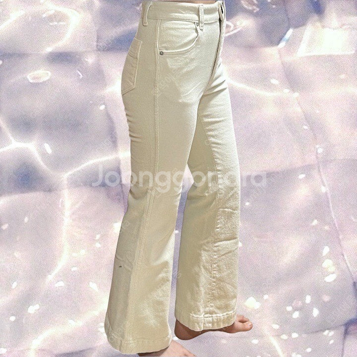 11am 코듀로이 부츠컷 팬츠 아이보리 S--2