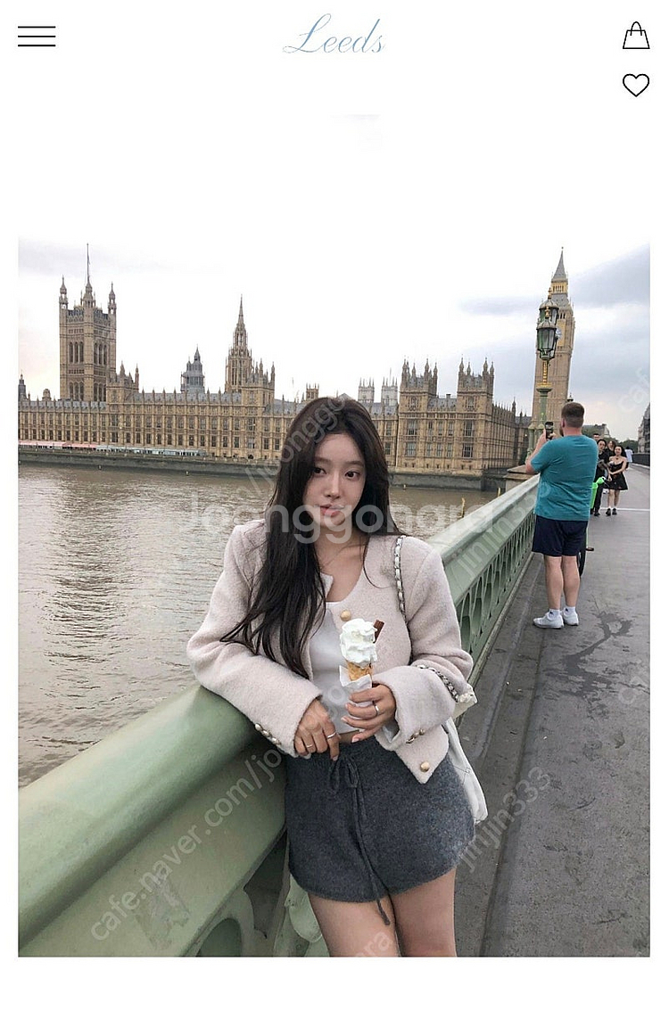 샵리즈(리즈더위시) 트위드자켓 핑크라벤더(S사이즈)--1