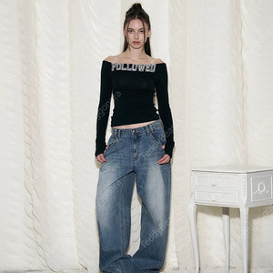 플리즈노팔로우 25Damaged Washing 청바지