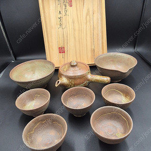 무형문화재 천한봉 장작가마 다기 세트 다완 차도구 다도구 보이차 홍차