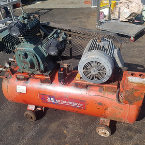 중고 10마력 삼상 380v 경일 콤프레셔