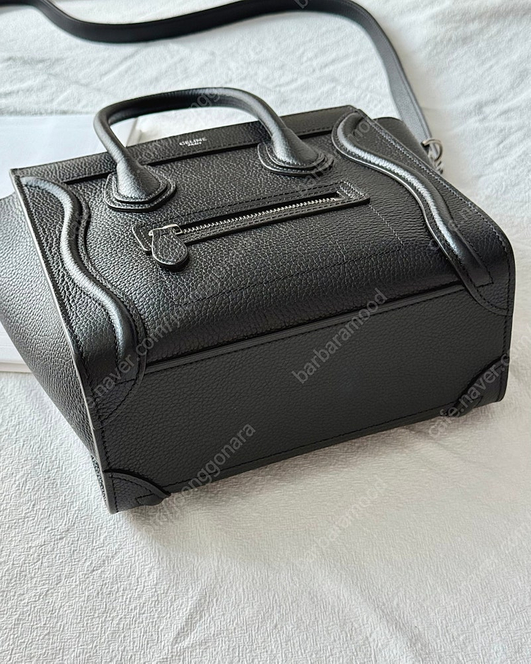 셀린느 드럼드 카프스킨 나노 러기지백--4