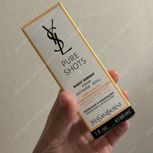 [새상품] 입생로랑 퓨어샷 나이트 리부트 세럼 리필 30ml
