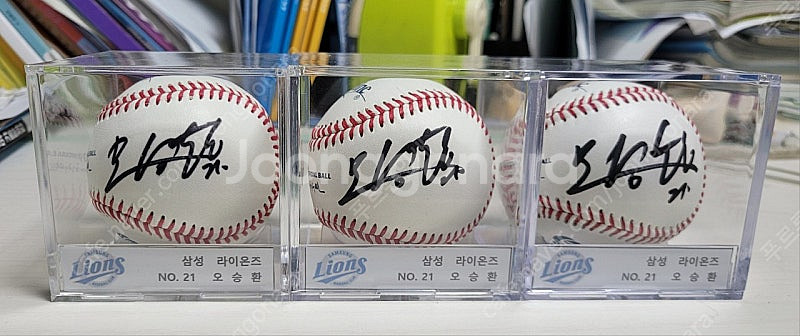 삼성라이온즈 kbo 40주년 공인구 오승환 싸인볼--0