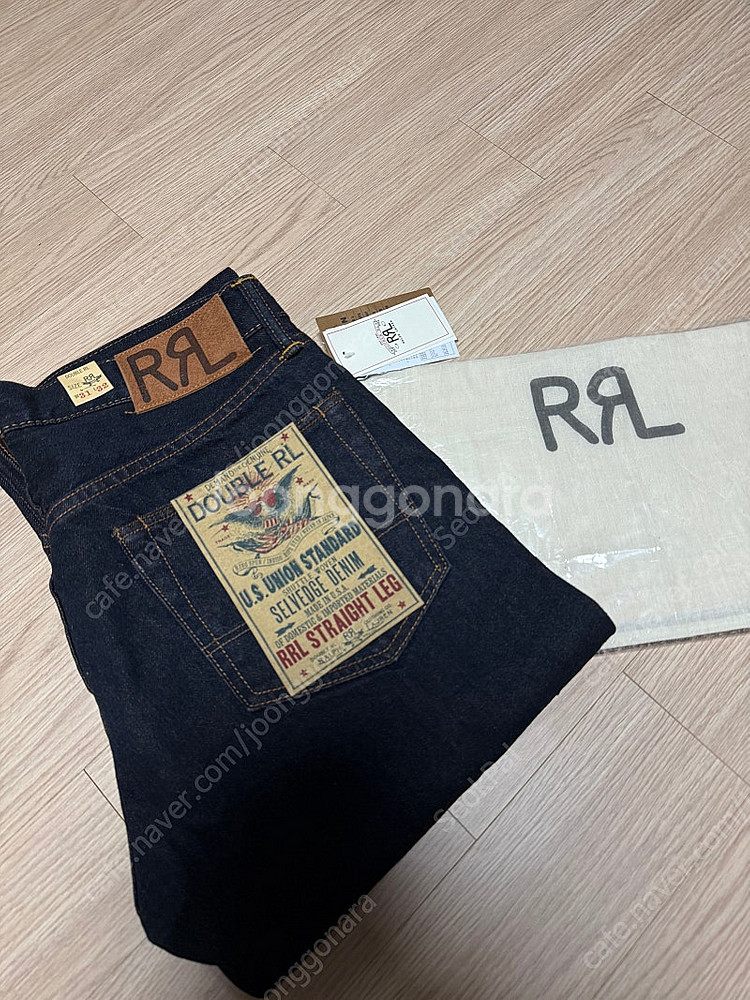 더블알엘(RRL) 스트레이트핏 원워시 셀비지 데님(31...--9