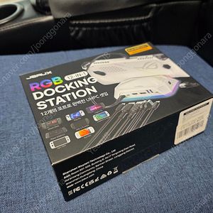 [급처판매중] UMPC 독으로 가장 추천!! JSAUX RGB 도킹스테이션 12in1(화이트) 새거급 판매합니다.