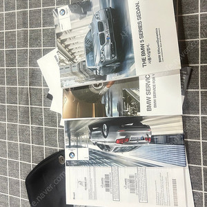 BMW F10 후기형 한글메뉴얼 가죽 파우치 풀세트 5만원